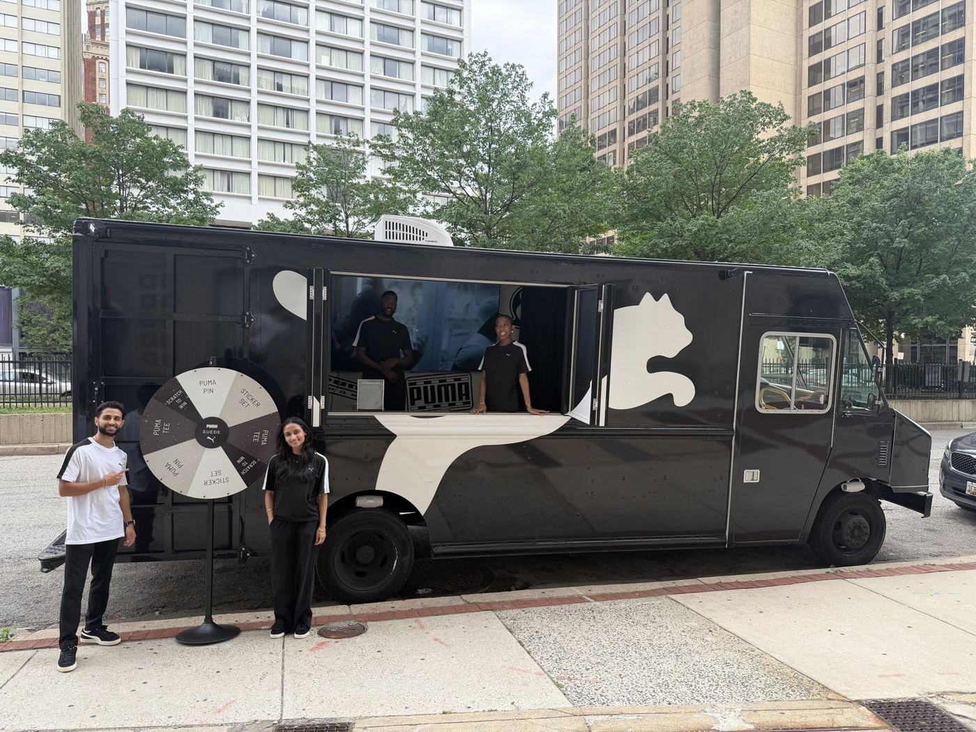 Puma branded touring truck activation for Sunset Studios x A$AP Rocky tour