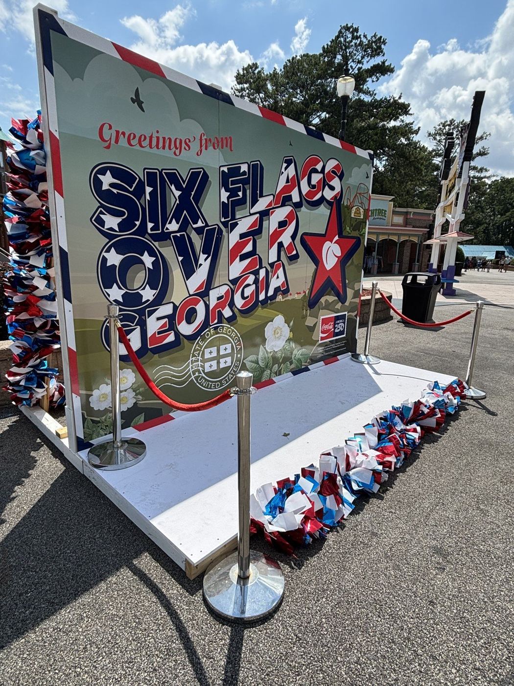 Coca-Cola x Six Flags A250 national rollout signage